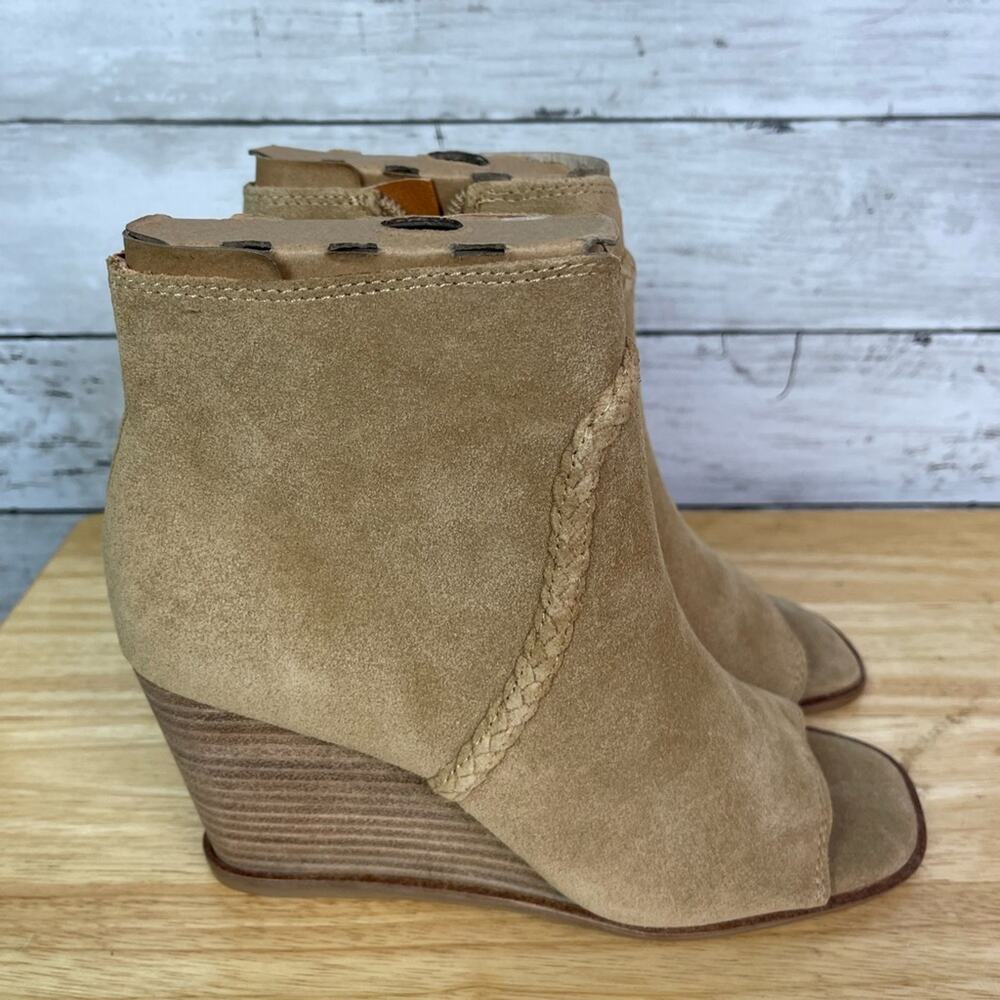 Lucky Brand Lurelie Wedge Ankle Boots Size 8.5